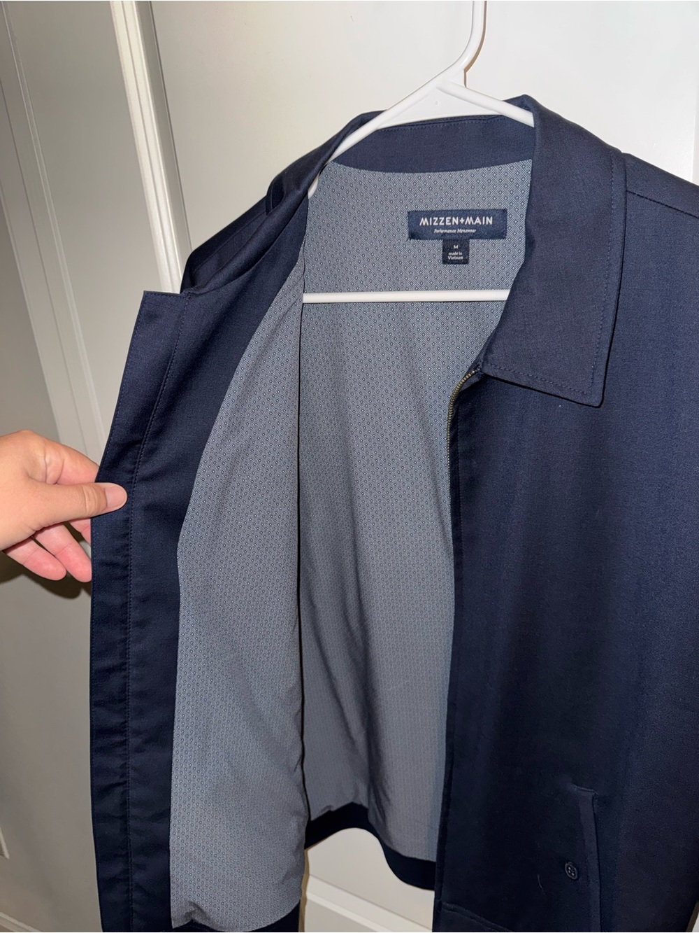 Mizzen+Main Navy Lightweight Shirt Jacket